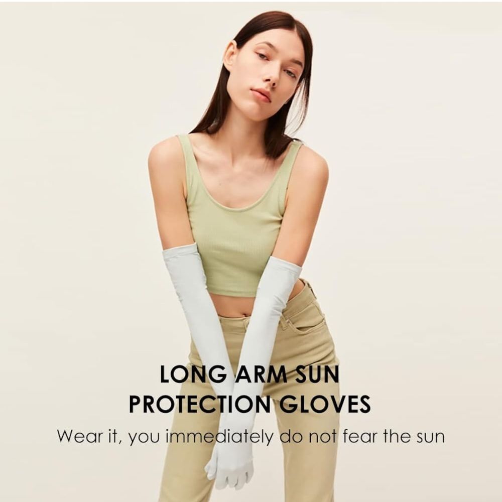 Gloves Women Formal Yellow XL UV Protect Touchscreen UPF 50 Driving Cooling E1 - Picture 5 of 8